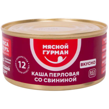 Каша перловая со свининой 325гр