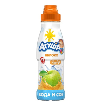 Вода и Сок Агуша 300мл Яблоко