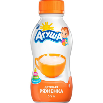 Ряженка Агуша 3,2% БЗМЖ, 180г