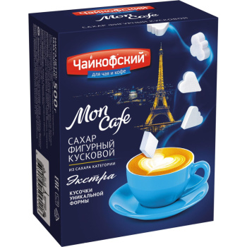 Сахар белый кусковой фигурный Монкафе 500г