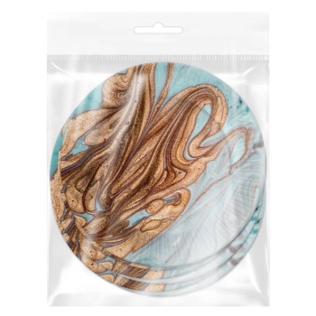 Набор бумажных тарелок Смола серая, 6 шт, d 230 мм