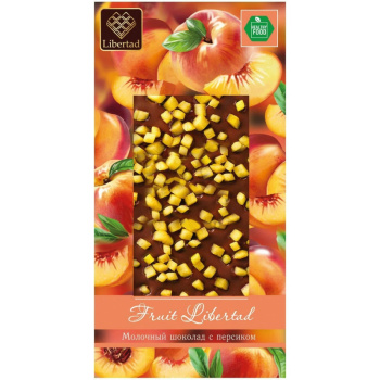 Шоколад молочный Fleur Libertad с персиком, 80г