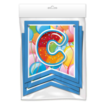 Гирлянда поздравительная 'С Днем рождения!' Шары