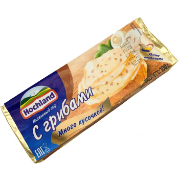 Сыр плавленый Хохланд с грибами 45%, 100г