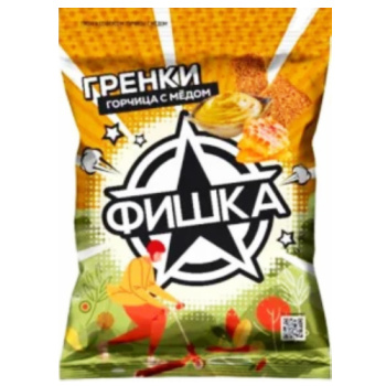 Гренки Фишка со вкусом горчицы с мёдом, 60г