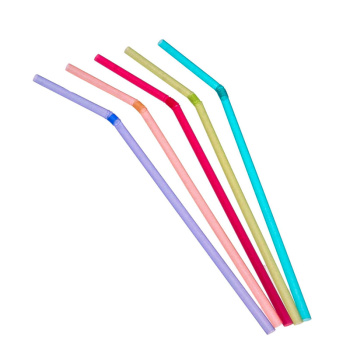 ТРУБОЧКИ для коктейля COLOR 0,5см21см цветные с изгибом 50шт в пакете