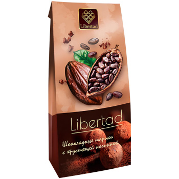 Шарики Libertad шоколадные с Хрустящей начинкой со вкусом Какао, 60г
