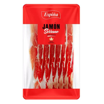 Окорок Хамон Espina Серрано Гран Резерва сыровяленый в нарезке, 70г