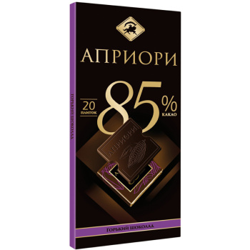 Шоколад Apriori горький 85% какао, 85г 