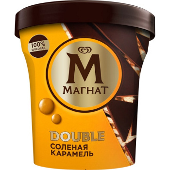 Мороженое Магнат Дабл сливочное, соленая карамель, 310г