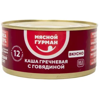 Каша гречневая с говядиной Мясной Гурман, 325г