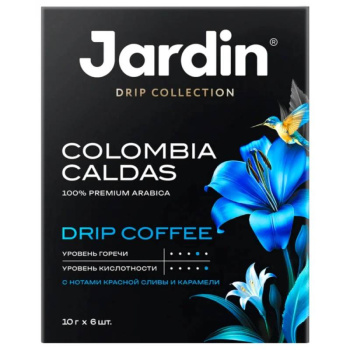 Кофе Jardin Colombia Caldas молотый, 10г x 6 шт