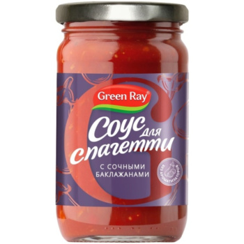 Соус Green Ray для спагетти с баклажаном, 360г  