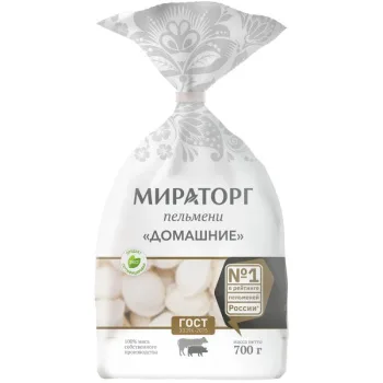 Пельмени Домашние свино-говяжьи Мираторг, 700г 