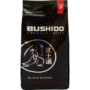 Кофе зерновой BUSHIDO Black Катана, 1000г
