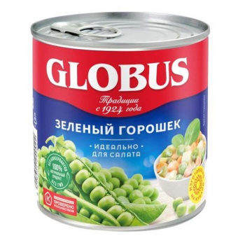 Горошек GLOBUS, 400г 