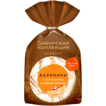 Вареники Сибирская коллекция с картофелем и зеленью, 700г