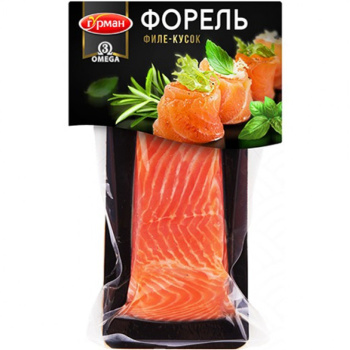 Форель слабосоленая Три Кита филе-кусок, 150г