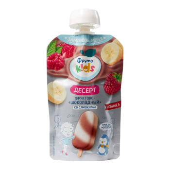 Десерт Фруто Kids из молока фруктово-шоколадный БЗМЖ, 90г 