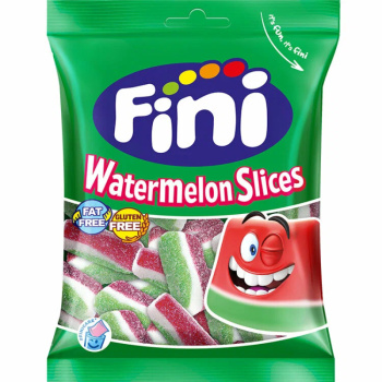 Мармелад жевательный Fini Watermelon Slices в форме арбузные дольки, 90г