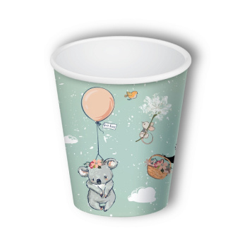 Стаканы бумажные Звери на шариках 6шт, 250мл