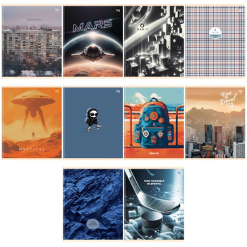 Тетрадь А5, линия BG Mix-10 мальчики, 48л 