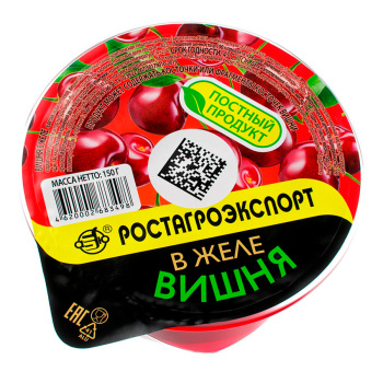 Ягоды в желе, вишня, РостАгроЭкспорт, 150г