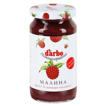 Конфитюр D'arbo Малина, низкокалорийный, 220г