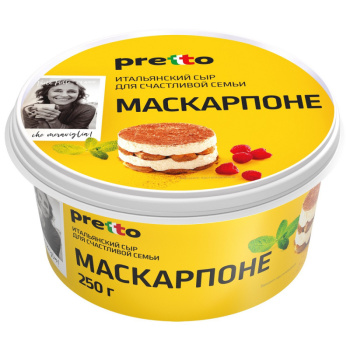 Сыр Маскарпоне Pretto 80%, 250г