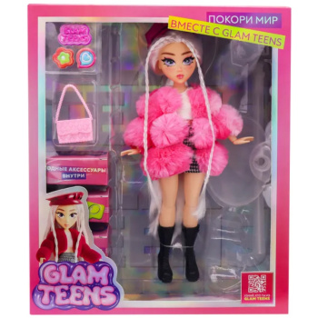 Модная кукла Funky Toys, коллекция Glam Teens, Хлоя с аксессуарами, 25 см 