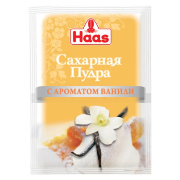 Сахарная пудра Haas со вкусом ваниль, 80г