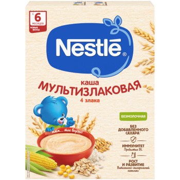 Каша Nestlé безмолочная 5 злаков с 6 месяцев 200 г