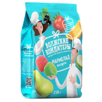 Мармелад Ассорти 250г Волжские кондитеры