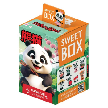 Мармелад жевательный Sweet Box Панды с подарком, 10г