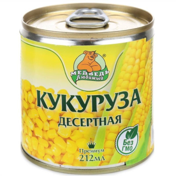 Кукуруза Медведь любимый, 212 мл 