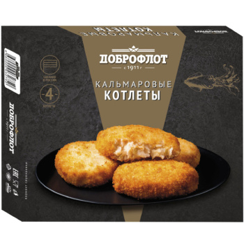 Котлеты Кальмаровые Доброфлот, 340г