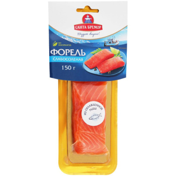 Форель слабосоленая филе-кусок Санта Бремор, 150г
