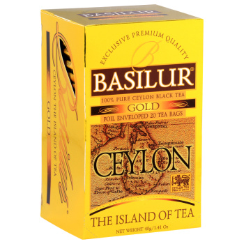 Чай Базилур 25саше Чайный остров Цейлон Золотой