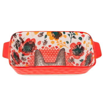 Блюдо для запекания Kawaii Forest.Bunny, фарфор, 22x12,5x5 см, 600мл