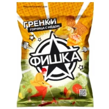 Гренки Фишка со вкусом горчицы с мёдом, 60г