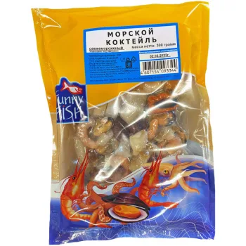 Морской коктейль Funny Fish свежемороженный, 300г