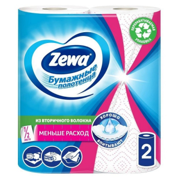 Полотенца_бумажные_Zewa_2сл_2шт_Белые