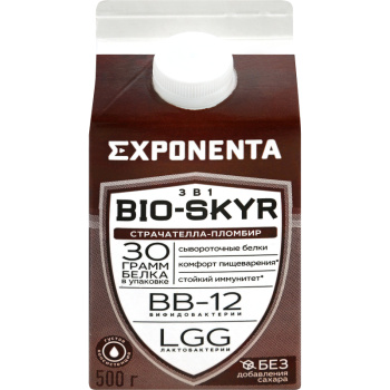 Напиток Exponenta Bio-Skyr 3 в1 страчателла-пломбир, 500г 