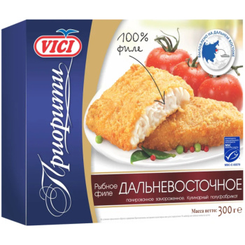 Рыбное филе панированое Дальневосточное VICI, 300г 