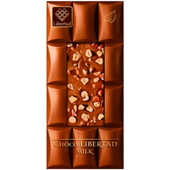 Шоколад молочный Libertad с жареным фундуком, 80г