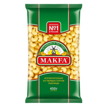 Макароны Улитки, Макфа, 450г