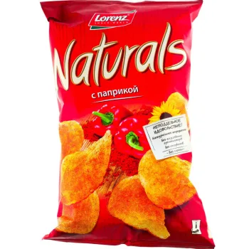 Картофельные чипсы Naturals с паприкой 100г