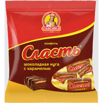Конфеты Сласть шоколадная нуга 199г