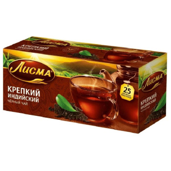 Чай черный Лисма Крепкий, 25 пакетиков