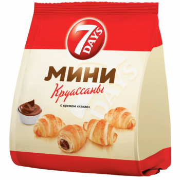 Круассаны 7DAYS мини с кремом какао 265г